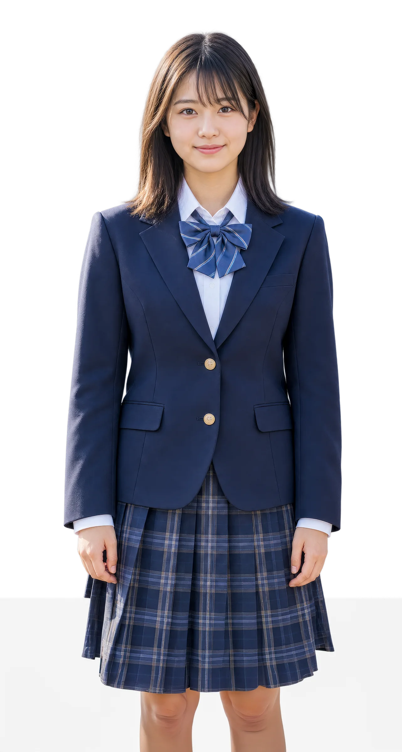 制服姿の生徒